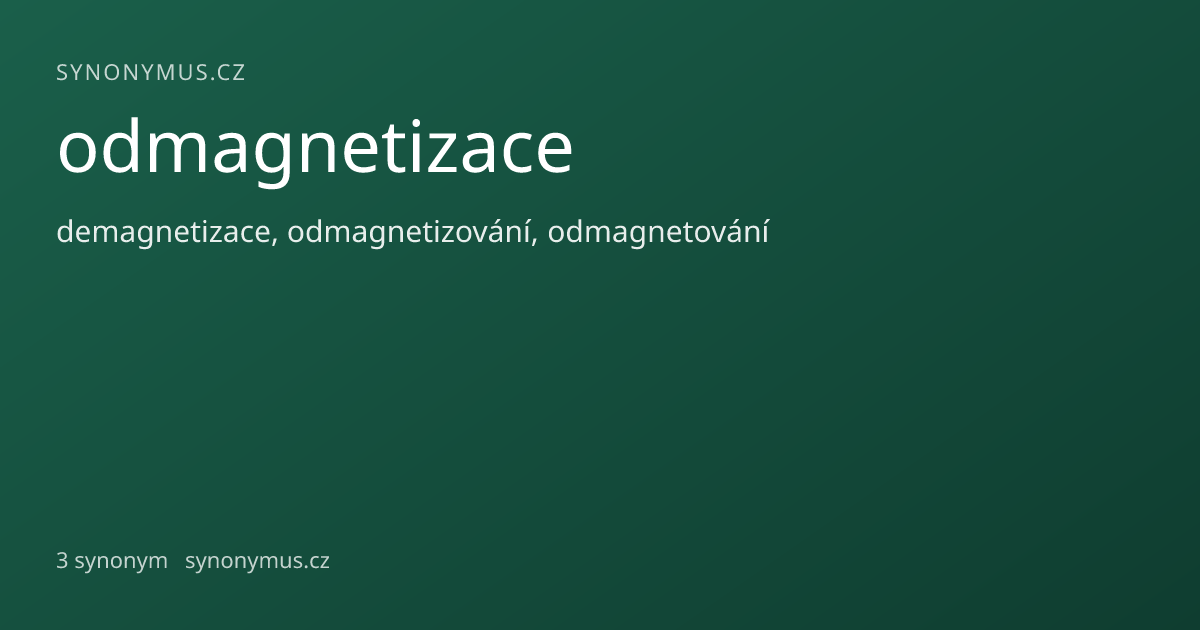 Náhled odkazu: odmagnetizace