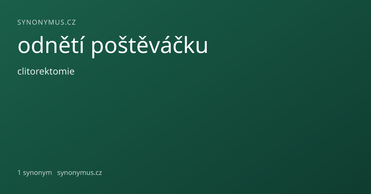 Náhled odkazu: odnětí poštěváčku
