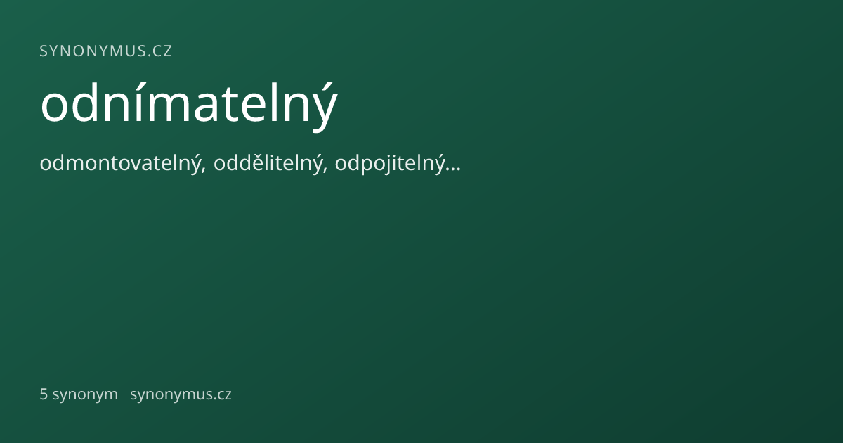 Náhled odkazu: odnímatelný