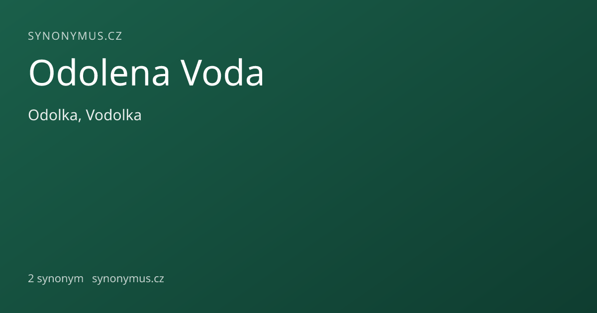 Náhled odkazu: Odolena Voda