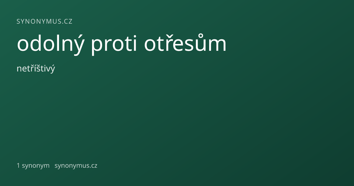 Náhled odkazu: odolný proti otřesům