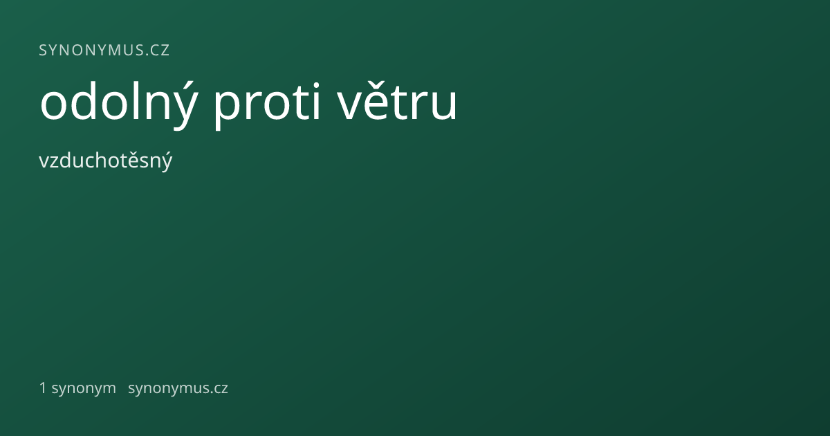 Náhled odkazu: odolný proti větru