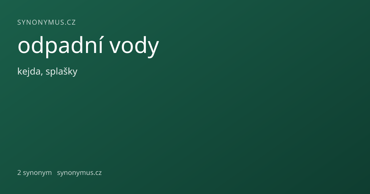 Náhled odkazu: odpadní vody