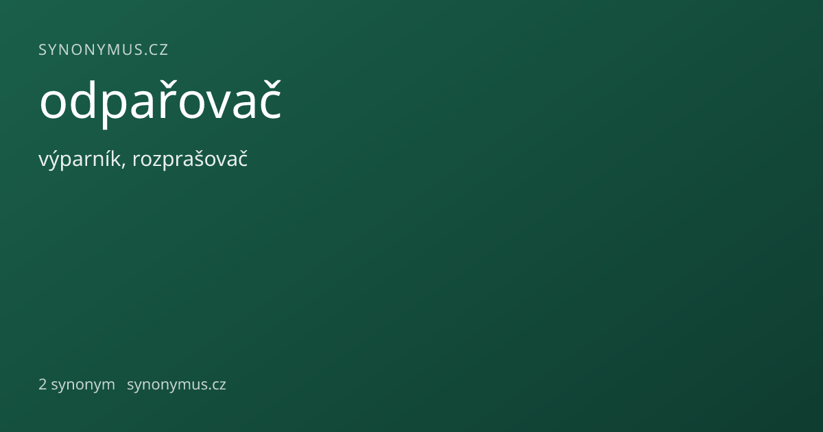 Náhled odkazu: odpařovač