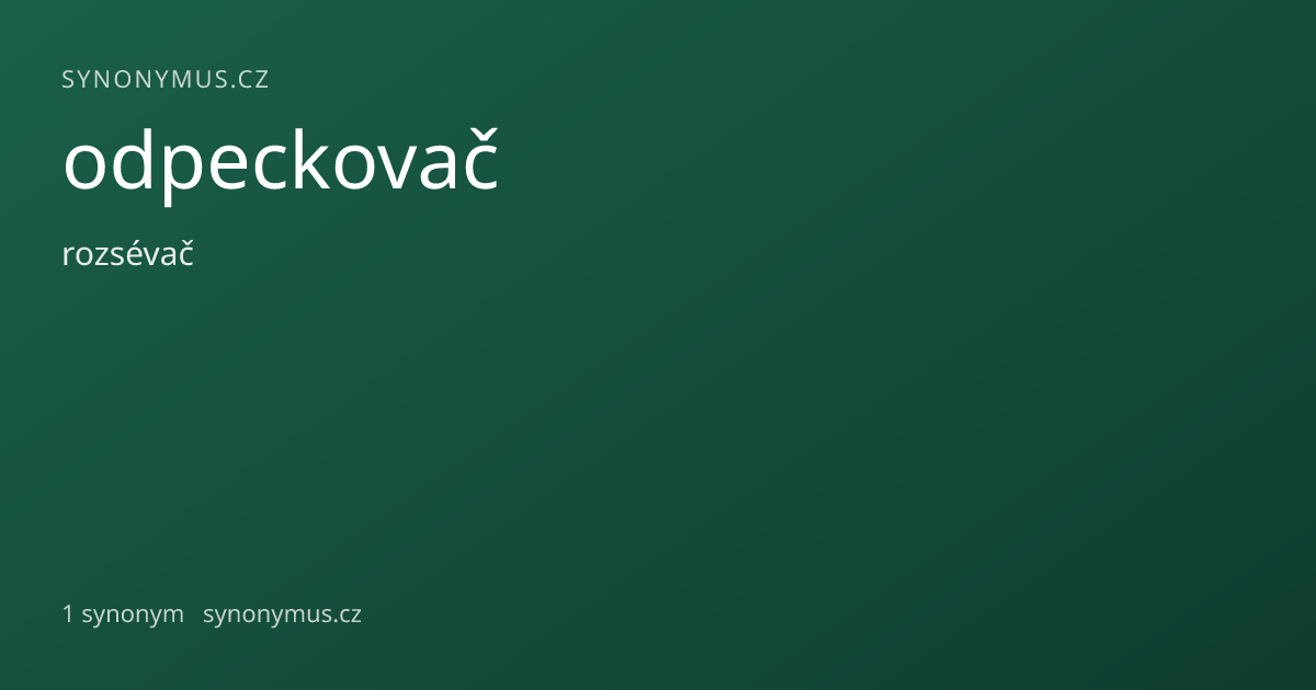 Náhled odkazu: odpeckovač