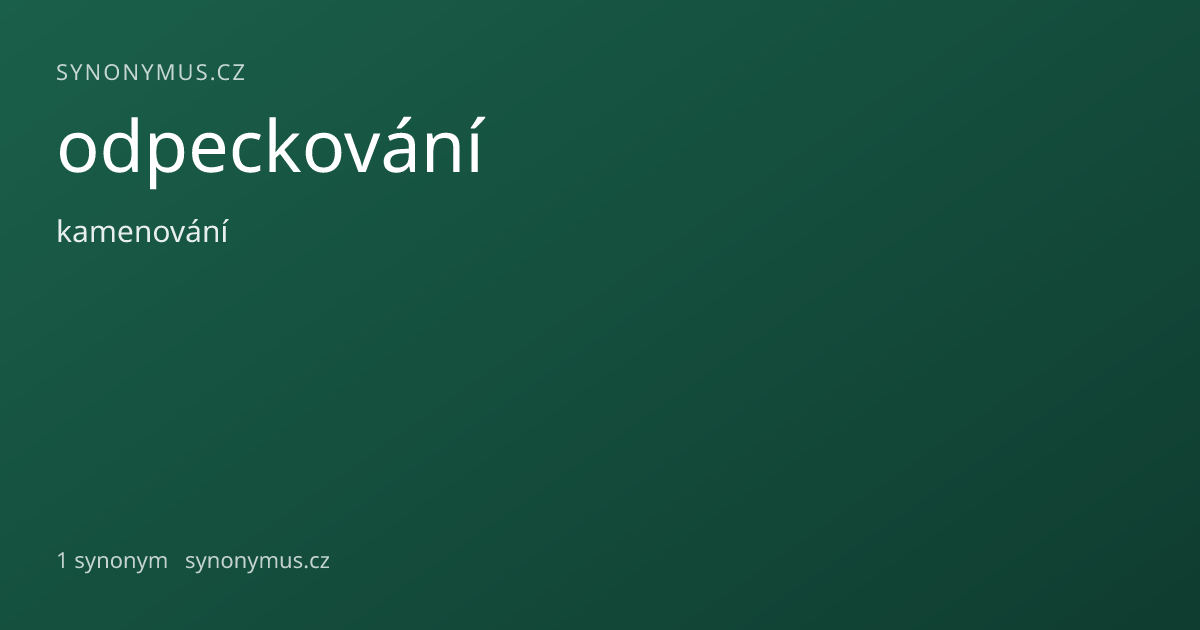 Náhled odkazu: odpeckování