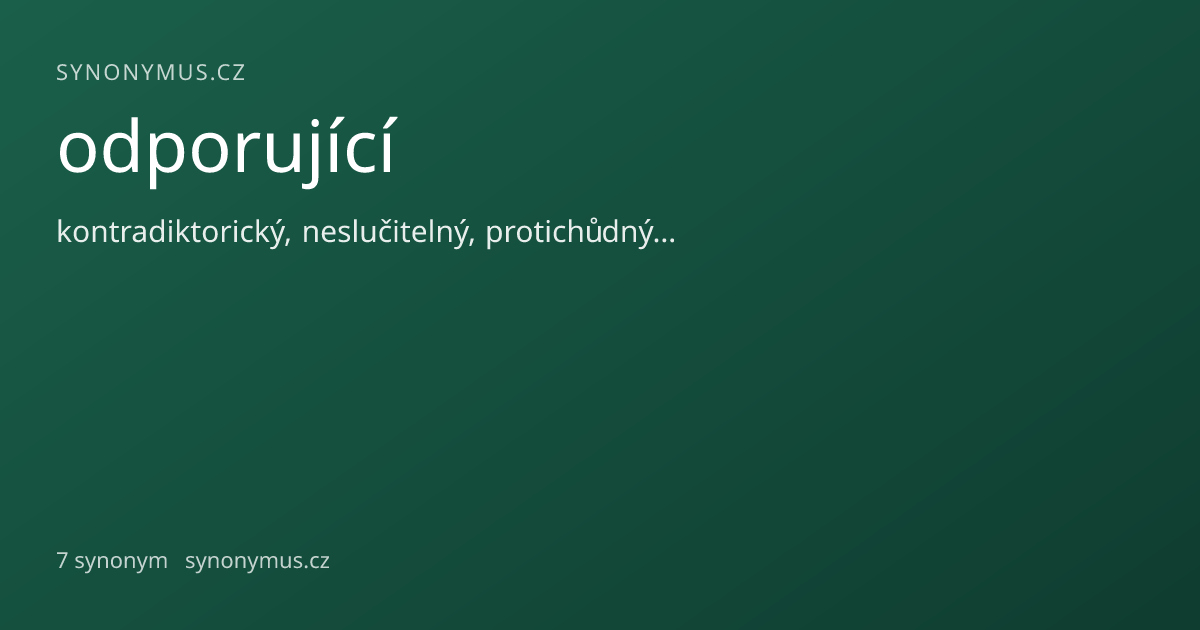 Náhled odkazu: odporující