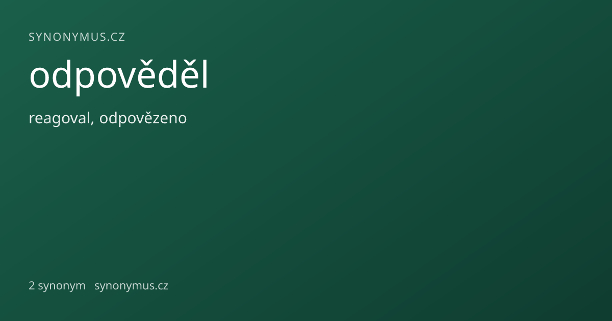 Náhled odkazu: odpověděl
