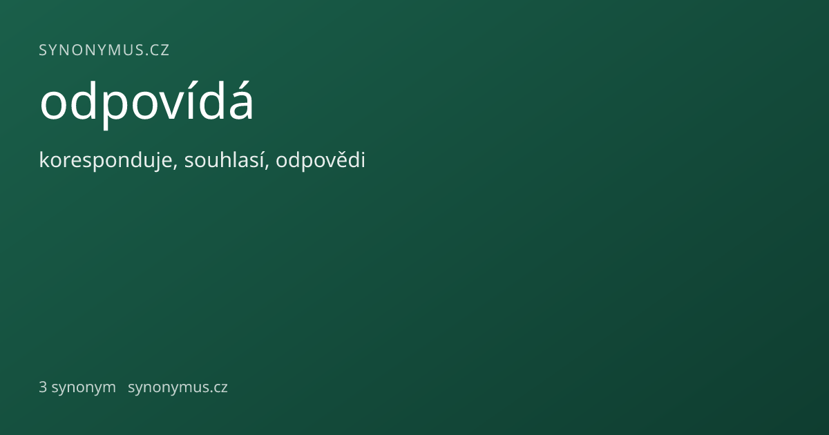 Náhled odkazu: odpovídá