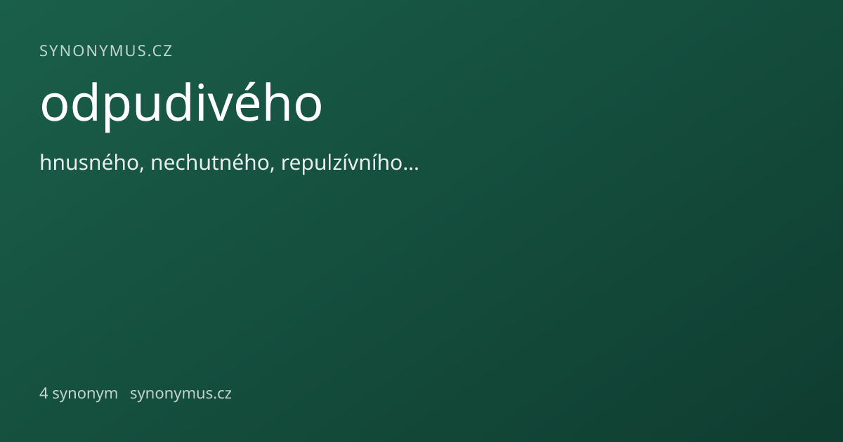 Náhled odkazu: odpudivého