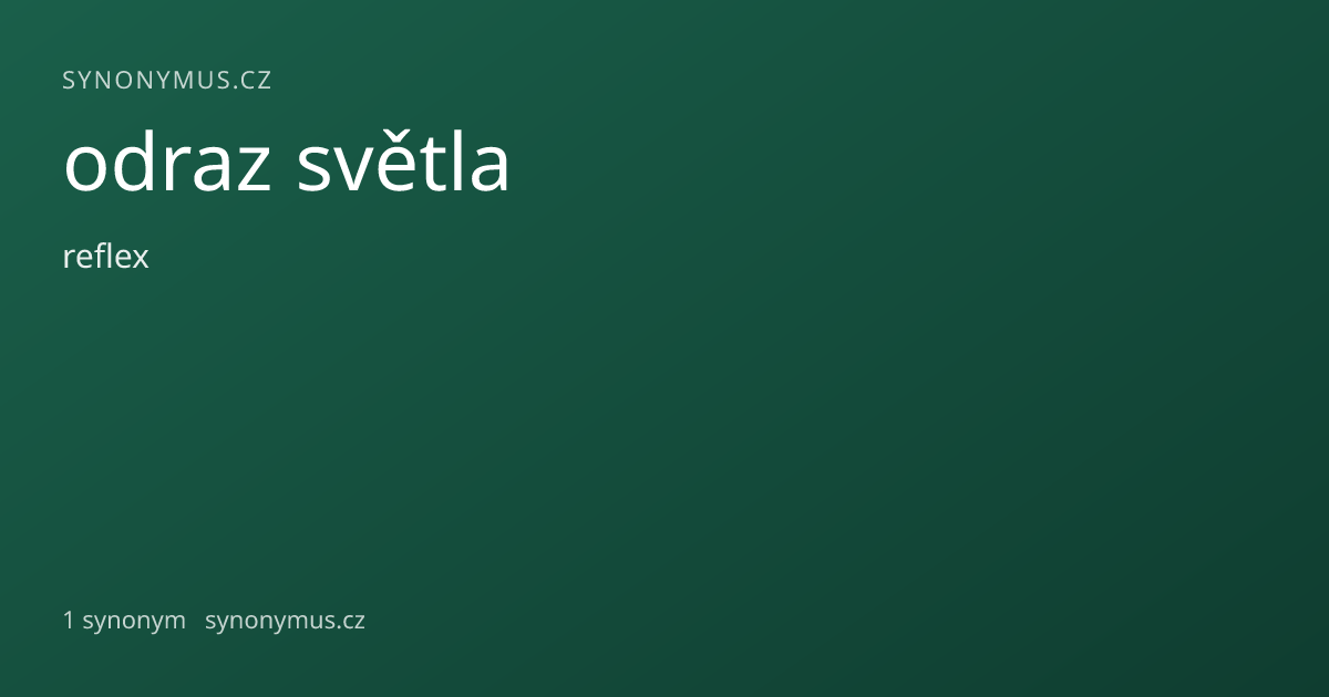 Náhled odkazu: odraz světla