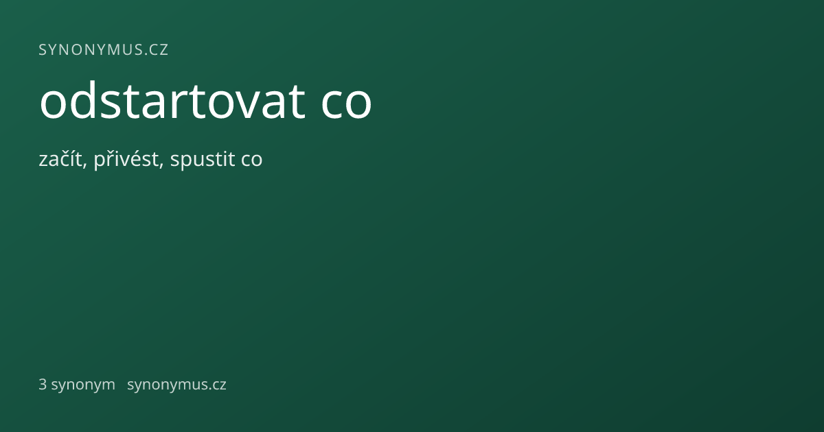 Náhled odkazu: odstartovat co
