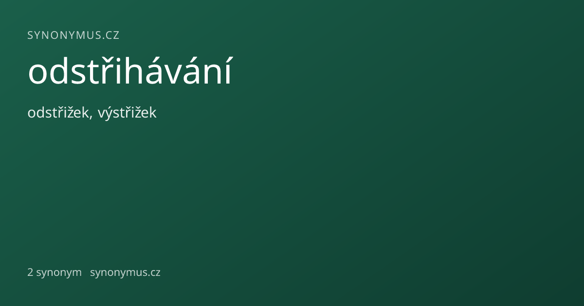 Náhled odkazu: odstřihávání