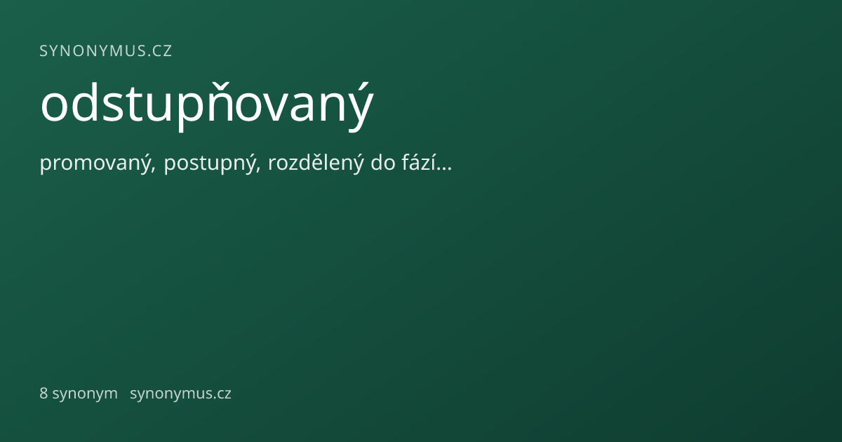 Náhled odkazu: odstupňovaný