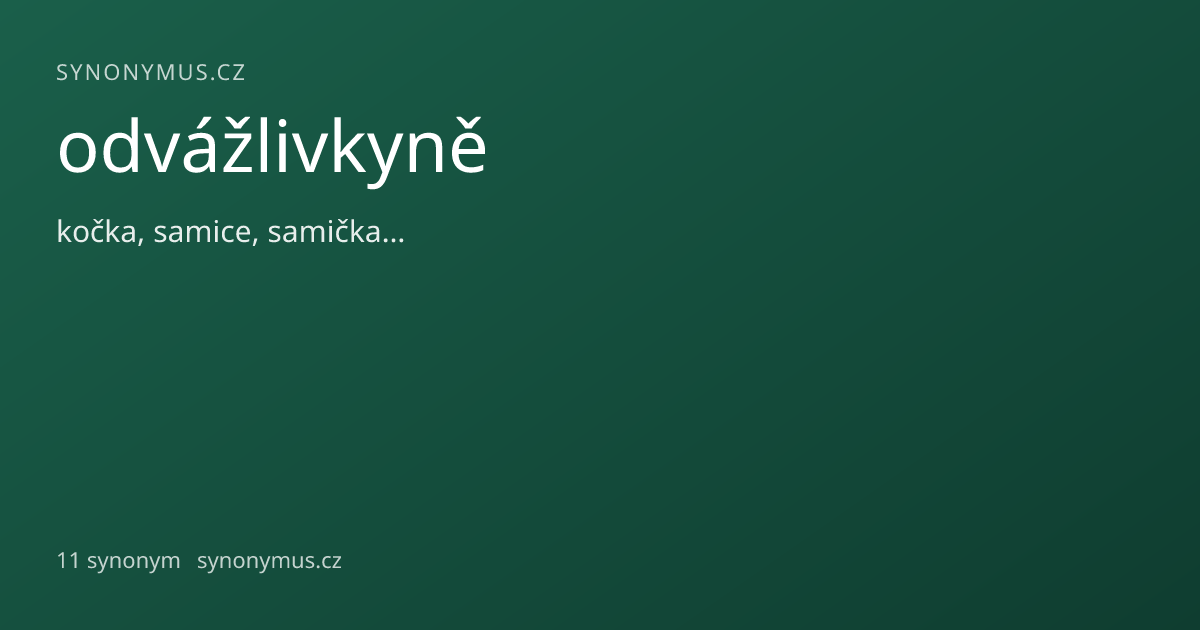 Náhled odkazu: odvážlivkyně