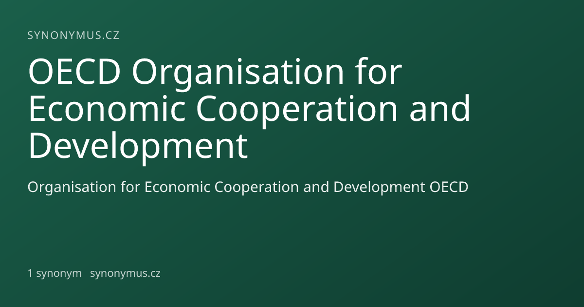 Náhled odkazu: OECD Organisation for Economic Cooperation and Development