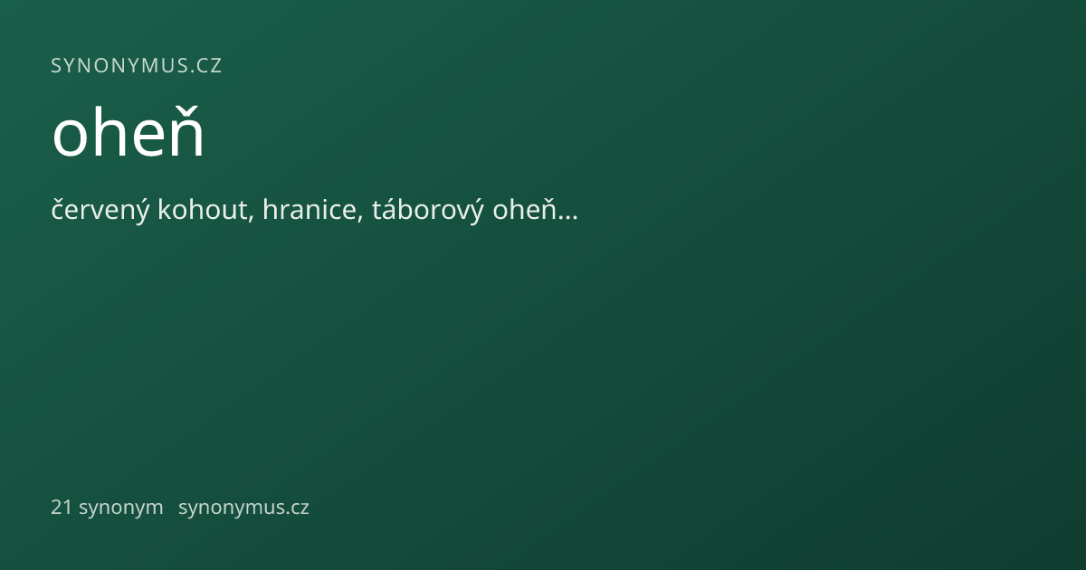 Náhled odkazu: oheň