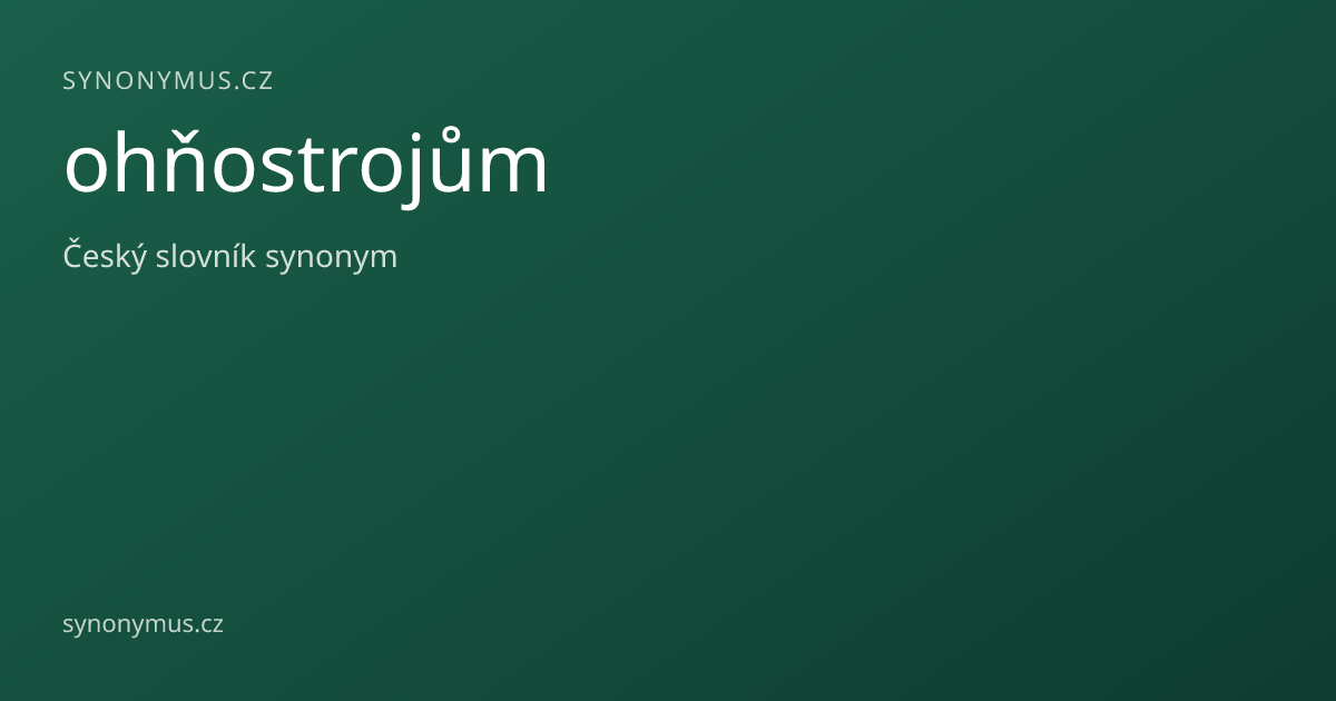 Náhled odkazu: ohňostrojům