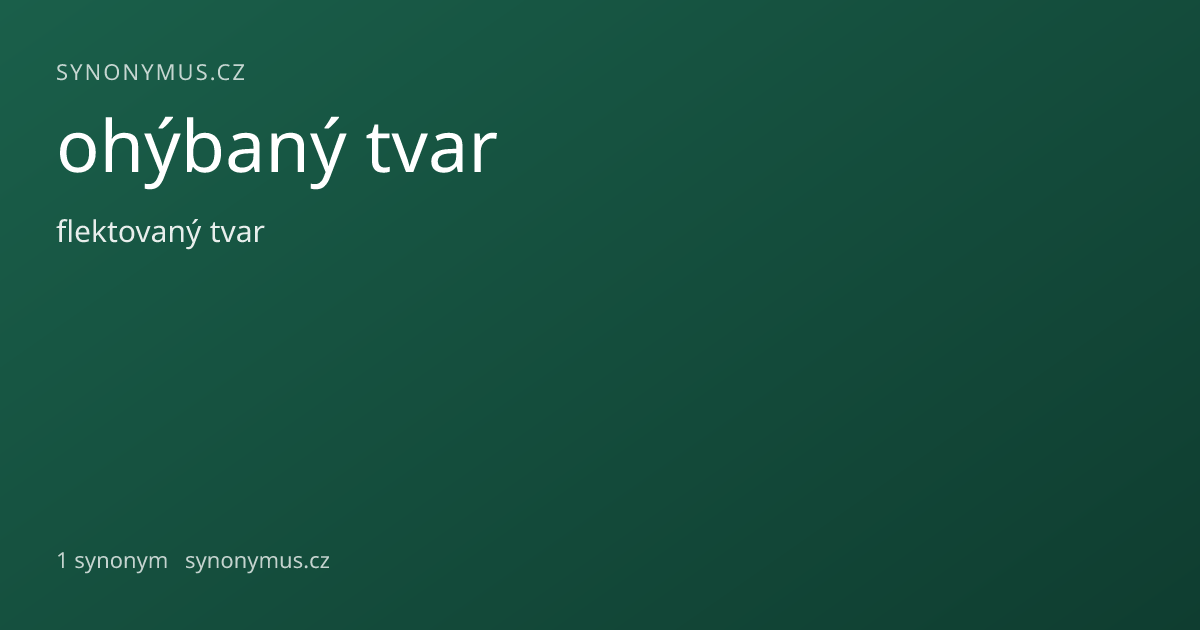 Náhled odkazu: ohýbaný tvar