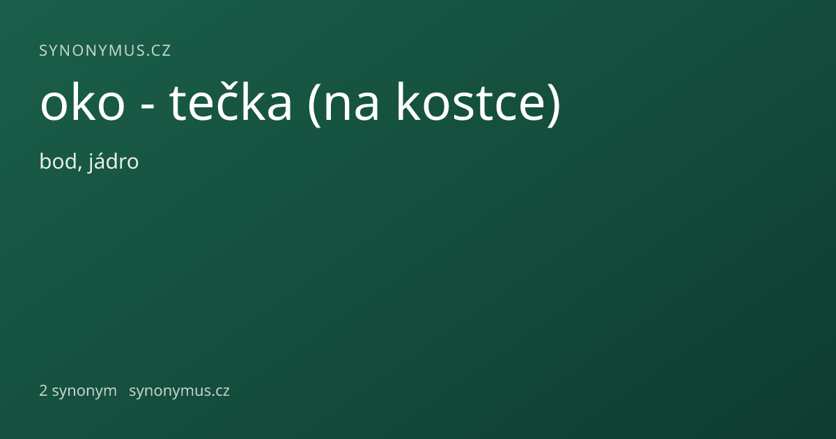 Náhled odkazu: oko - tečka (na kostce)