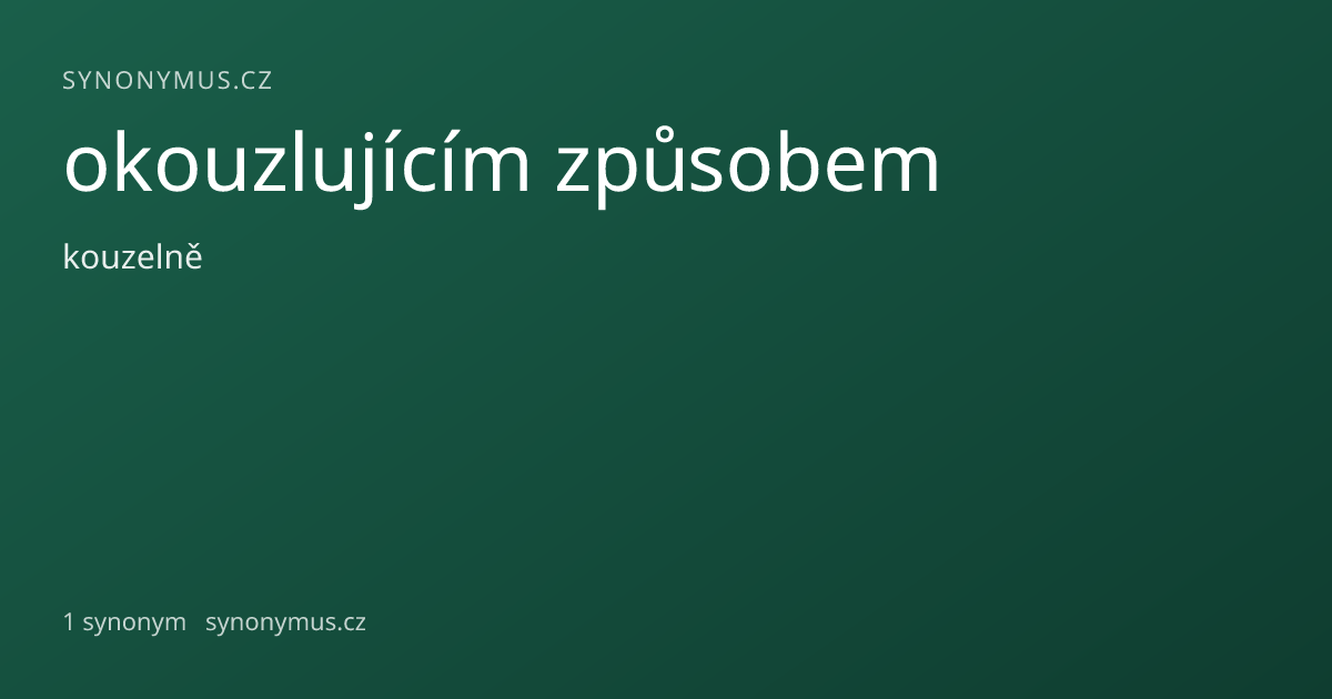 Náhled odkazu: okouzlujícím způsobem