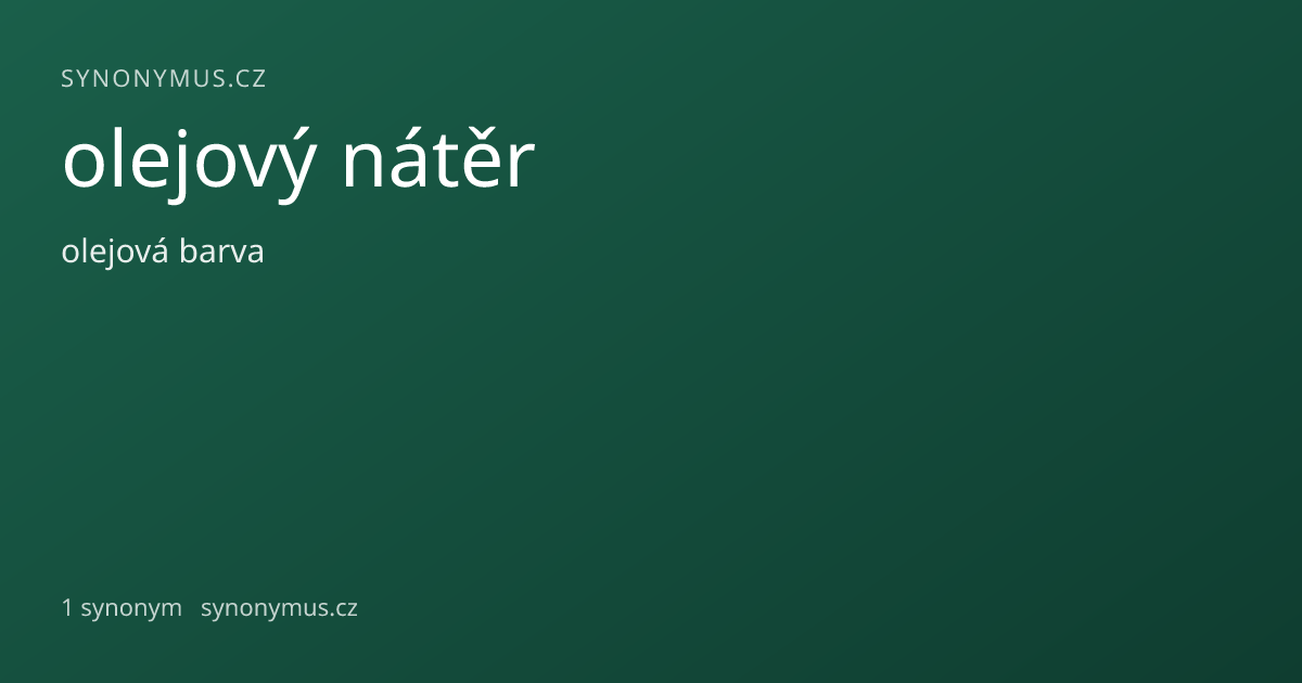 Náhled odkazu: olejový nátěr
