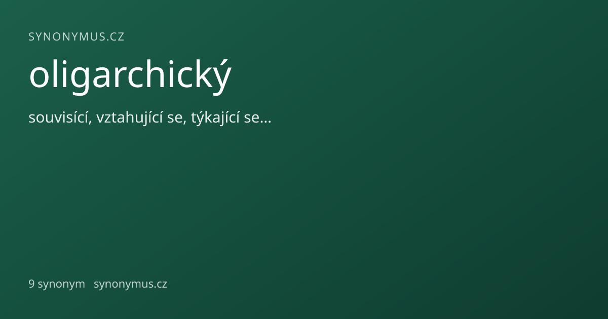 Náhled odkazu: oligarchický