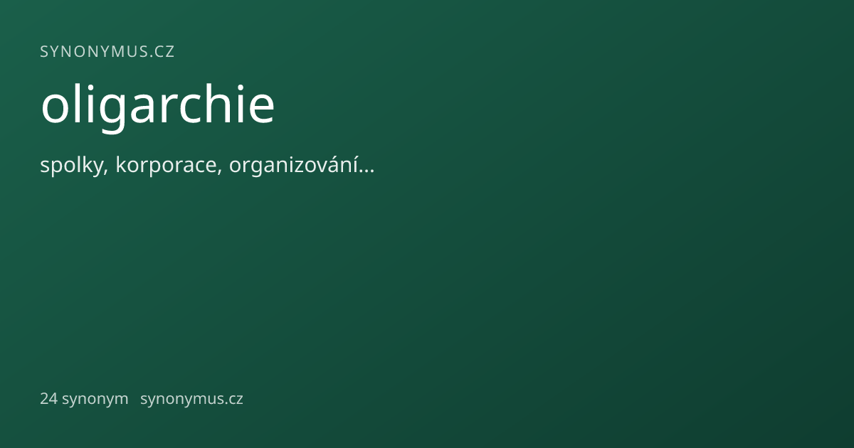 Náhled odkazu: oligarchie