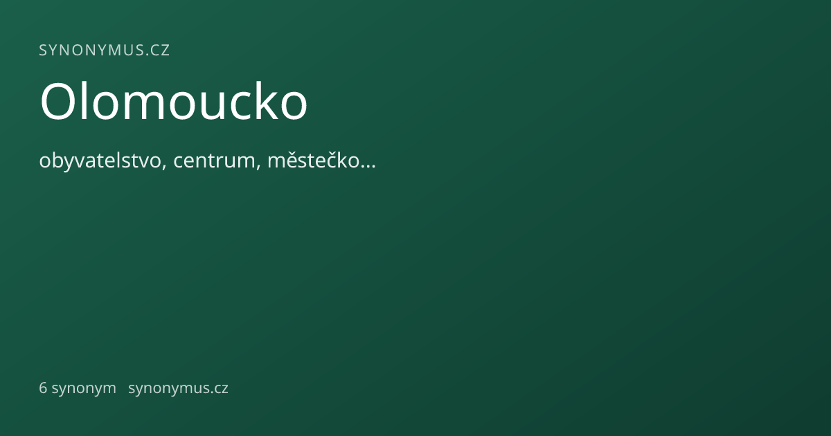 Náhled odkazu: Olomoucko