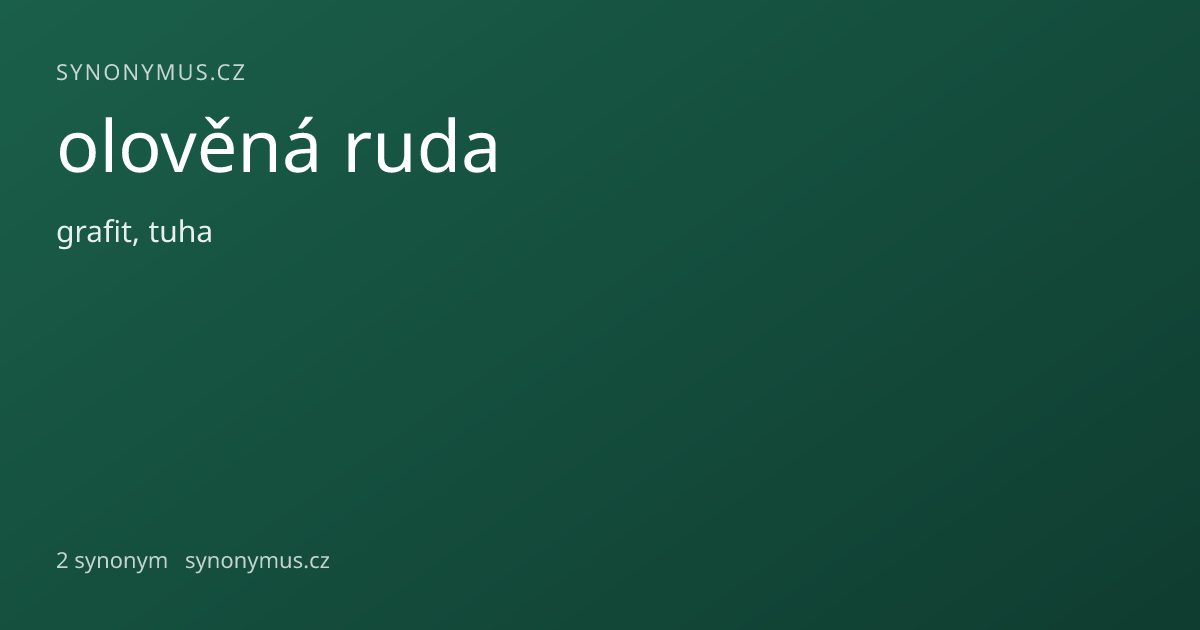 Náhled odkazu: olověná ruda