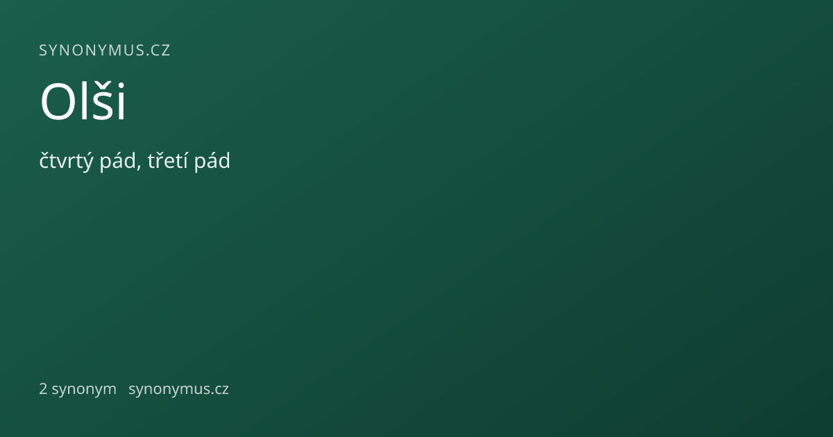Náhled odkazu: Olši