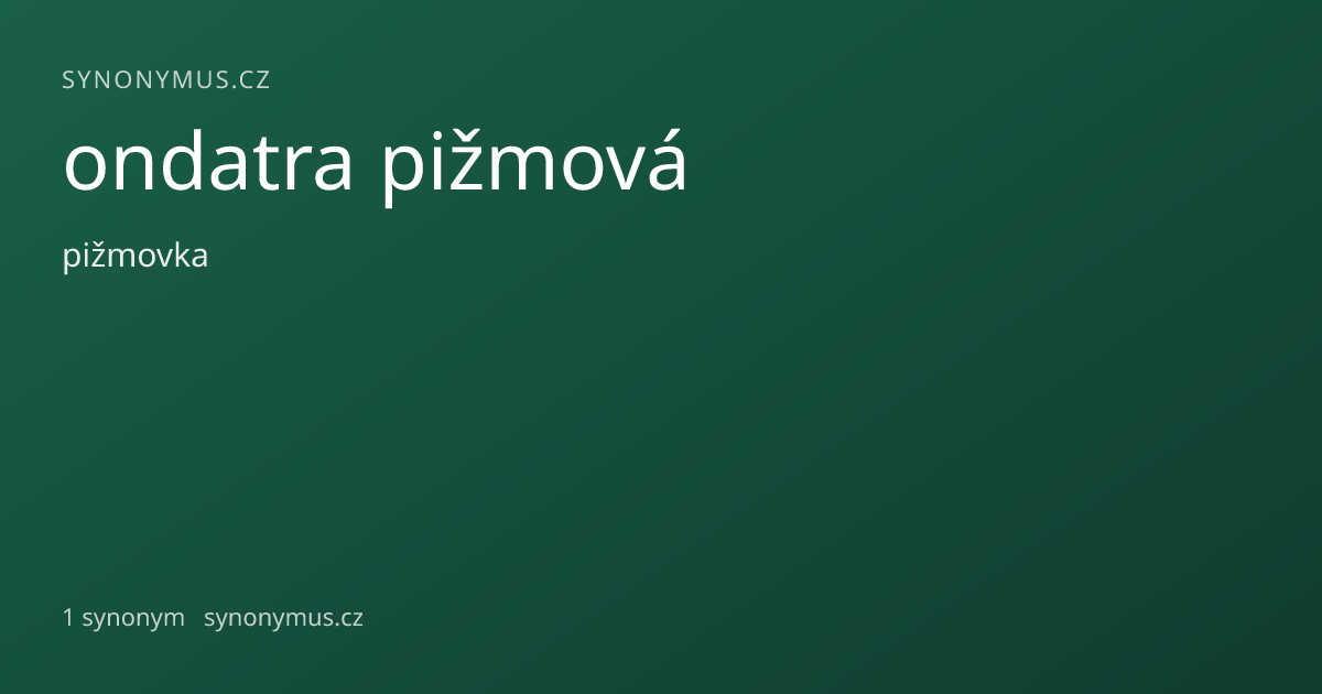 Náhled odkazu: ondatra pižmová