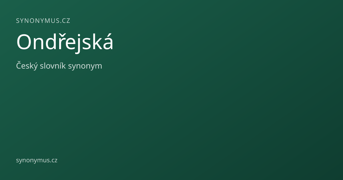 Náhled odkazu: Ondřejská