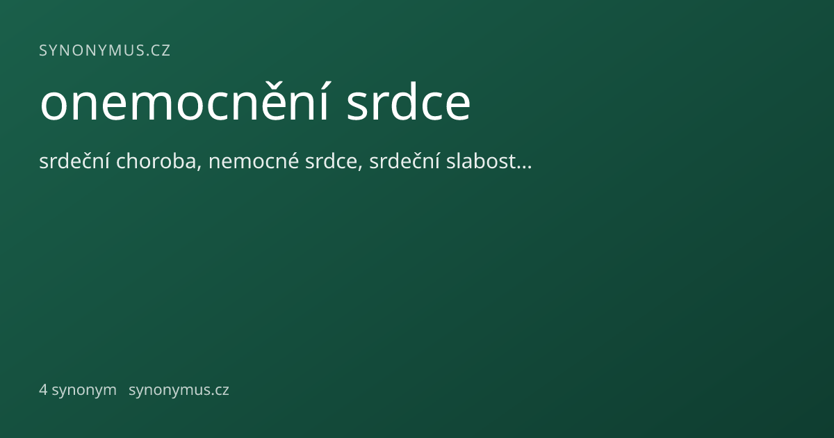 Náhled odkazu: onemocnění srdce