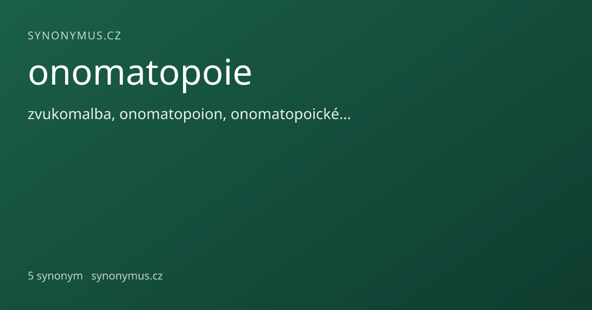 Náhled odkazu: onomatopoie
