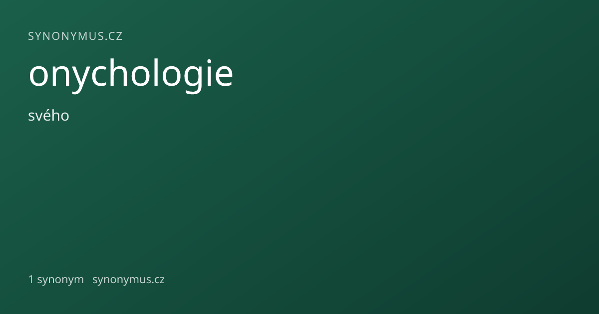 Náhled odkazu: onychologie