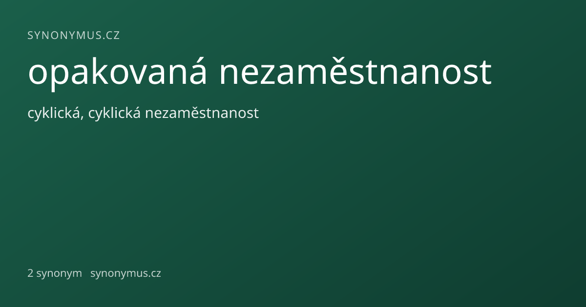 Náhled odkazu: opakovaná nezaměstnanost