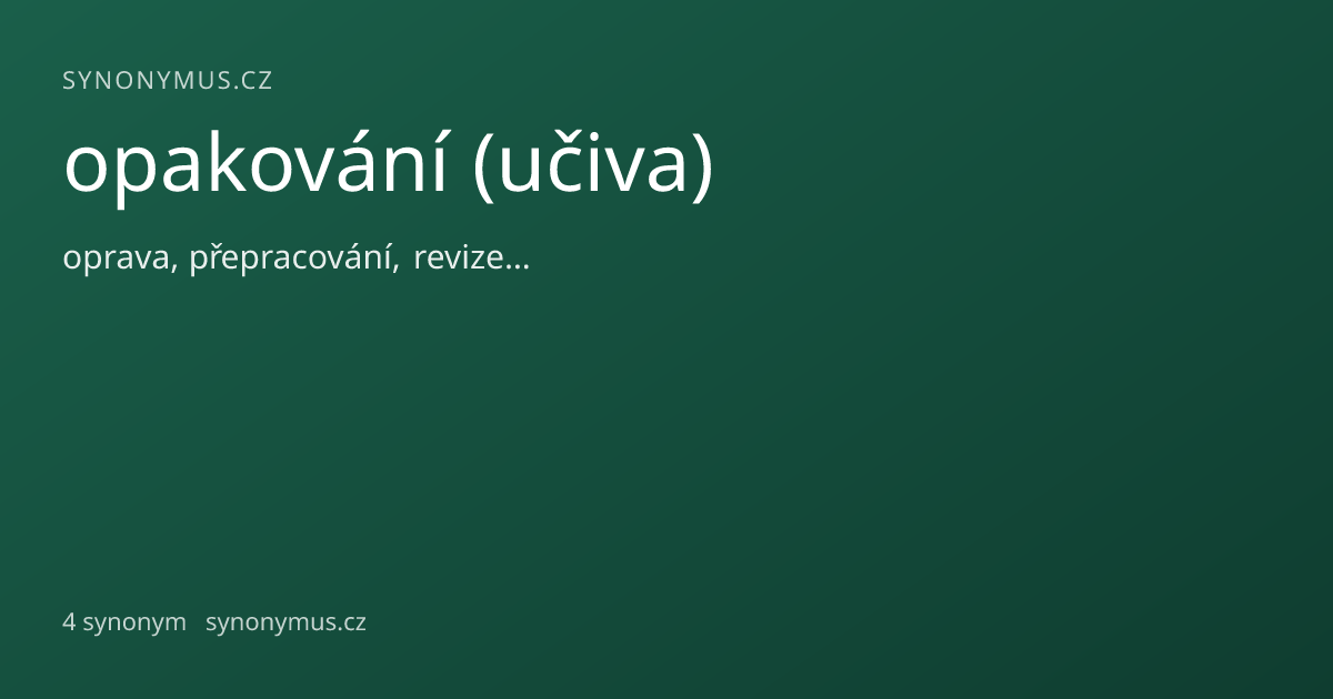 Náhled odkazu: opakování (učiva)