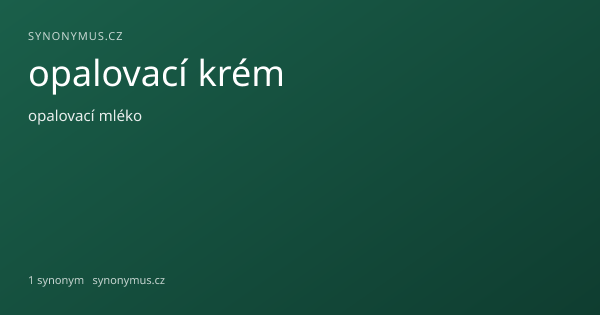 Náhled odkazu: opalovací krém