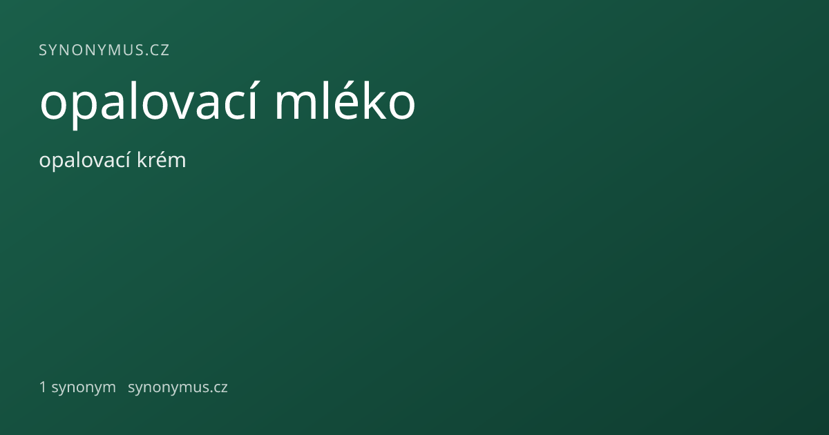 Náhled odkazu: opalovací mléko
