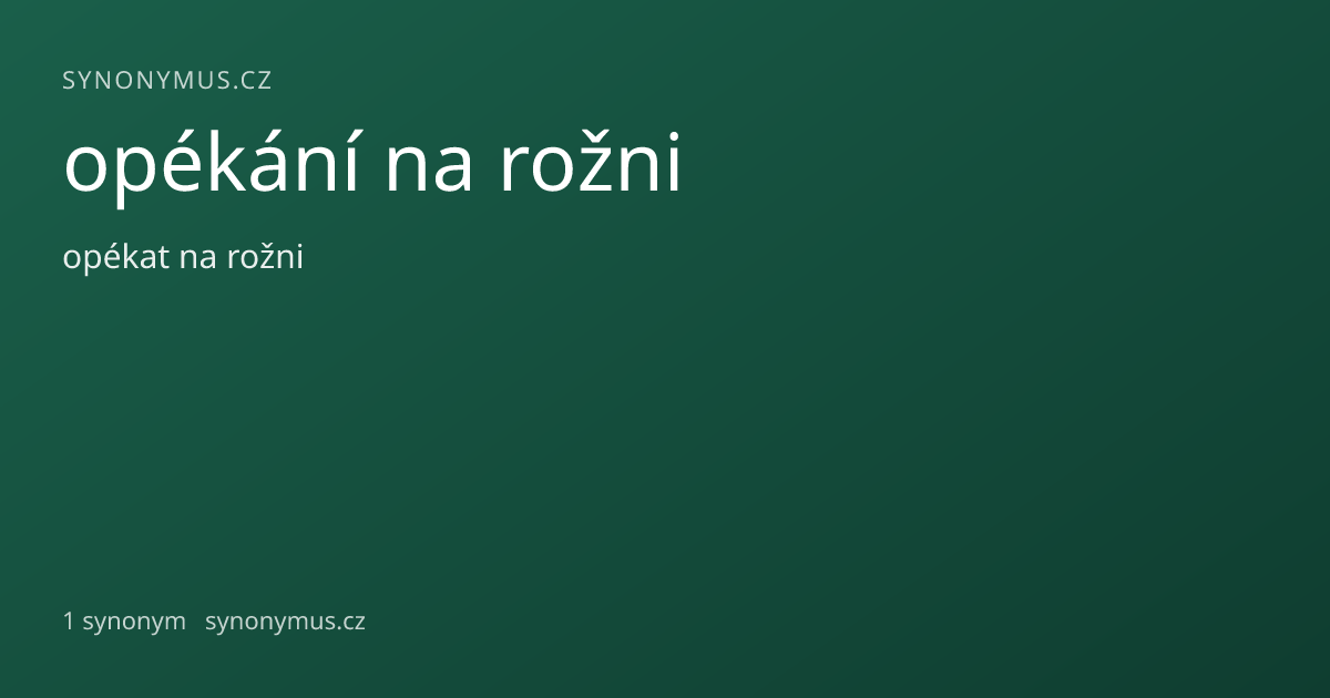 Náhled odkazu: opékání na rožni
