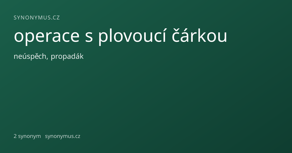 Náhled odkazu: operace s plovoucí čárkou