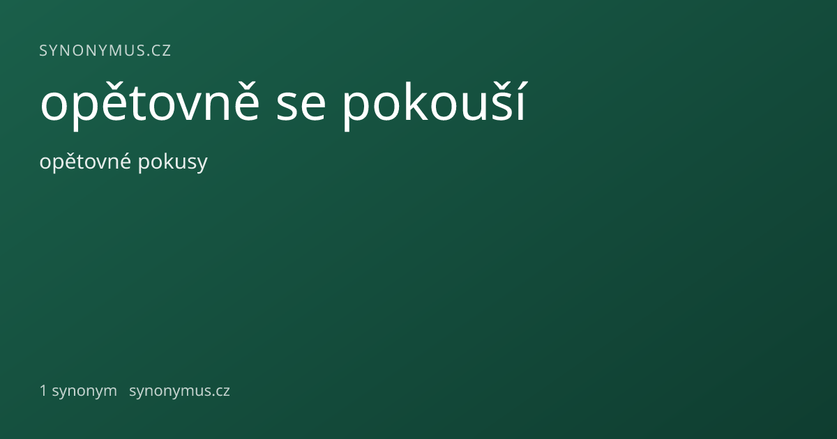 Náhled odkazu: opětovně se pokouší