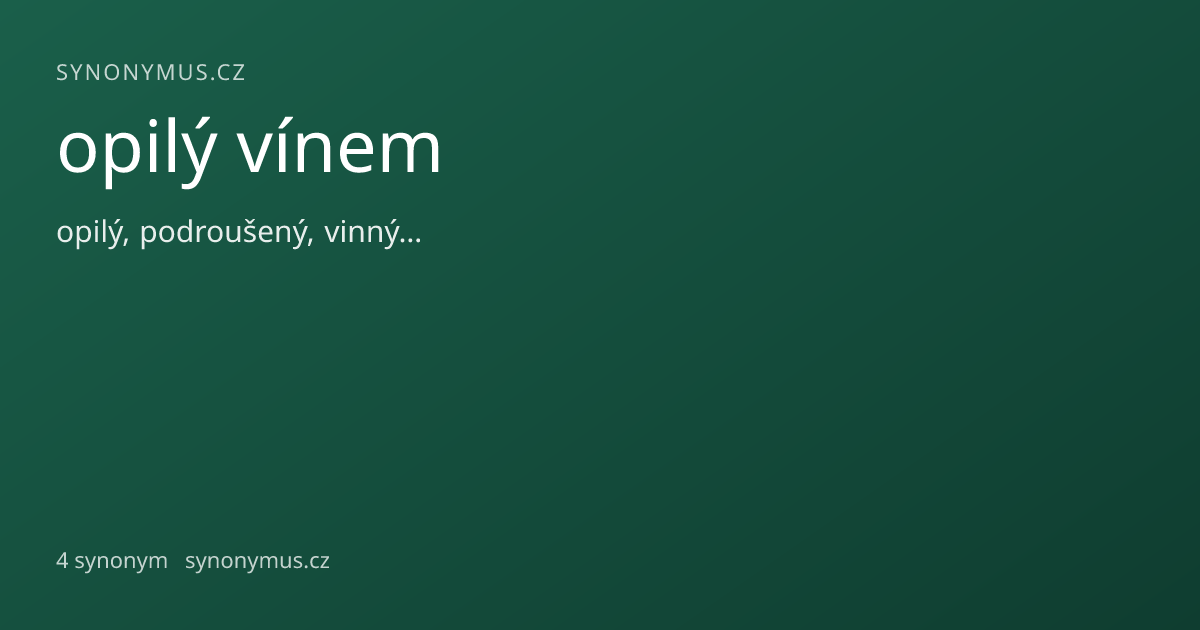 Náhled odkazu: opilý vínem
