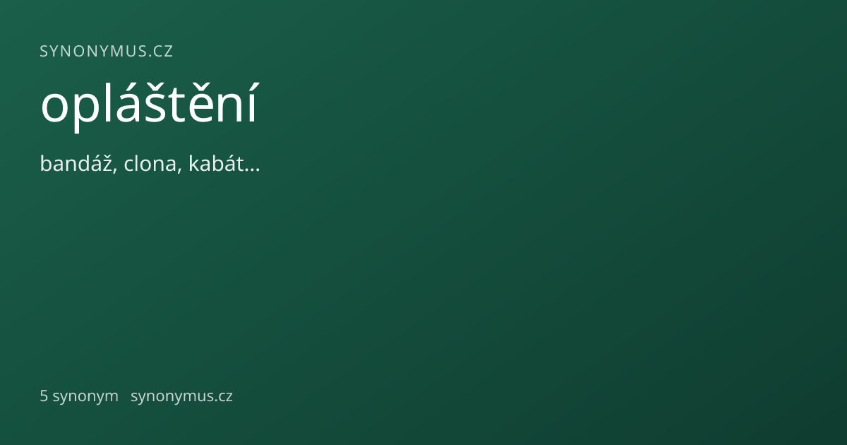 Náhled odkazu: opláštění