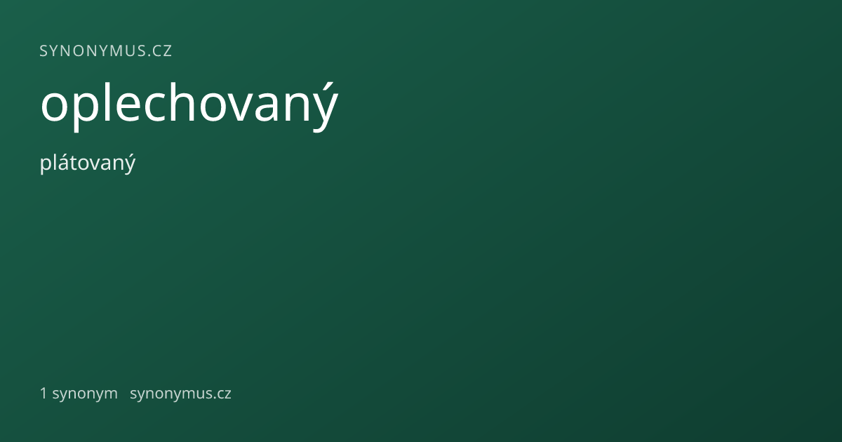 Náhled odkazu: oplechovaný