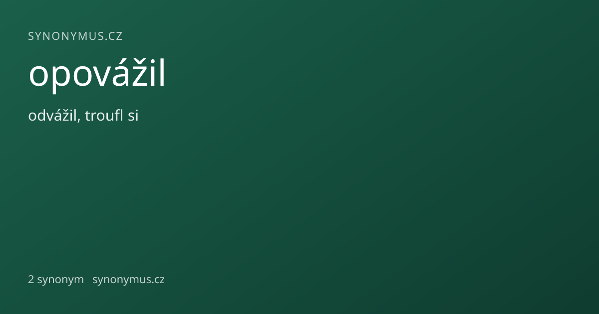 Náhled odkazu: opovážil