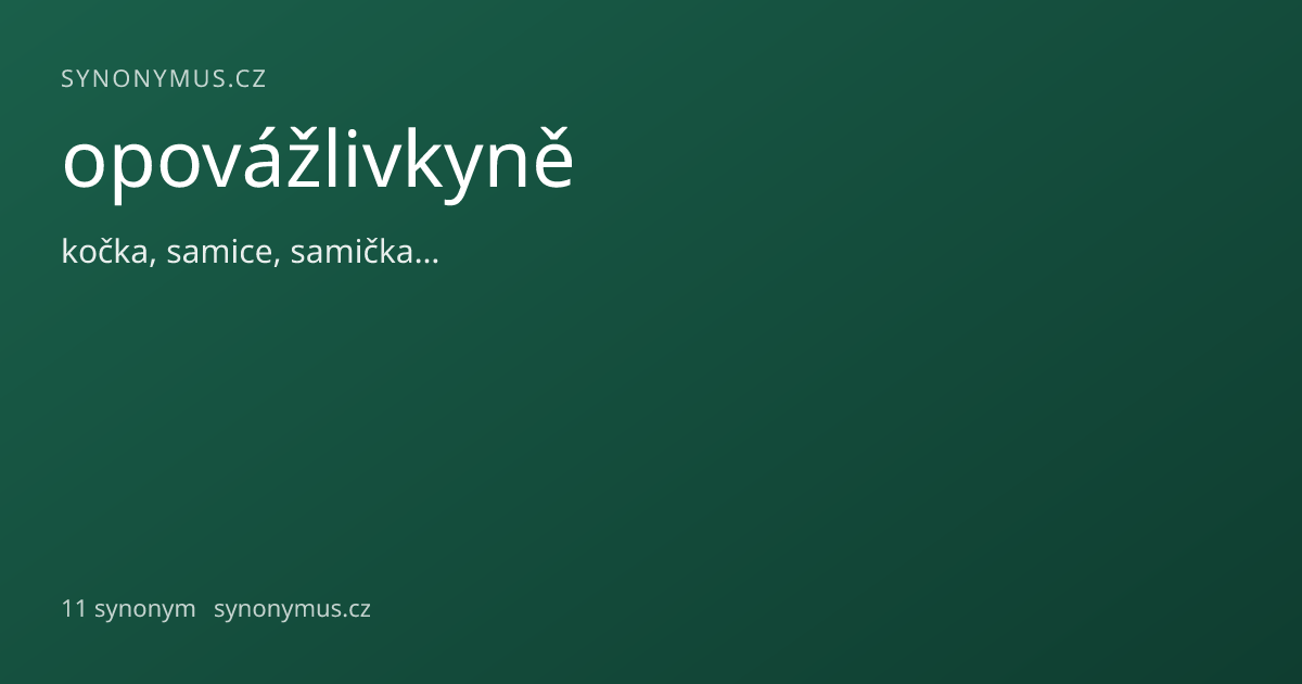 Náhled odkazu: opovážlivkyně