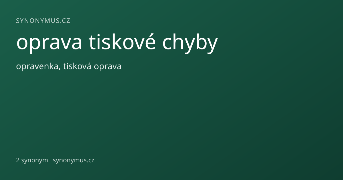 Náhled odkazu: oprava tiskové chyby
