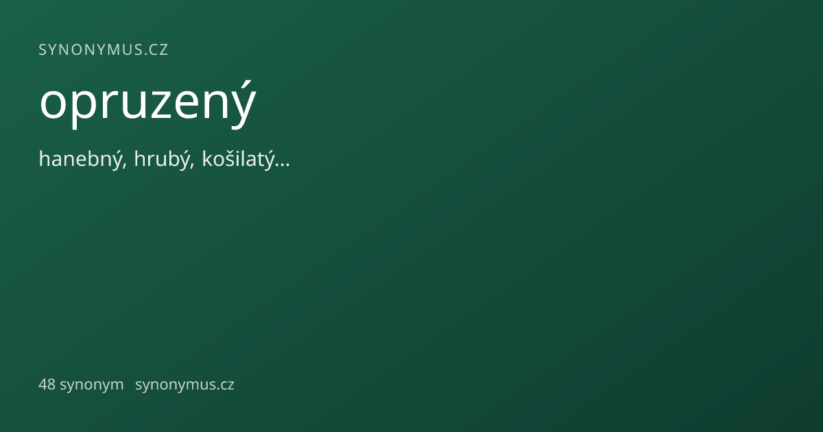 Náhled odkazu: opruzený